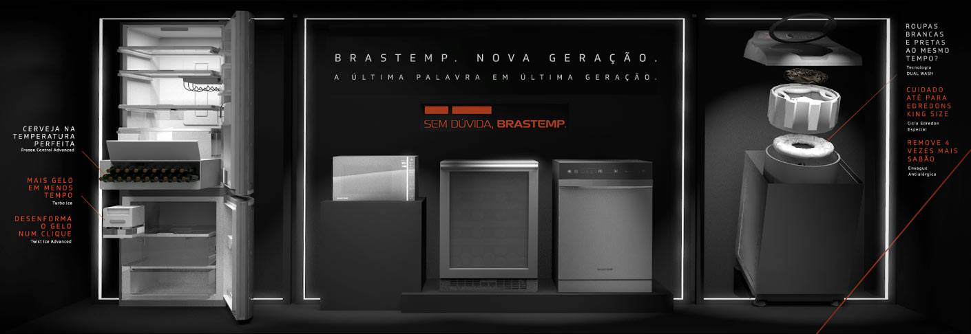 Brastemp, vitrines premium em lojas