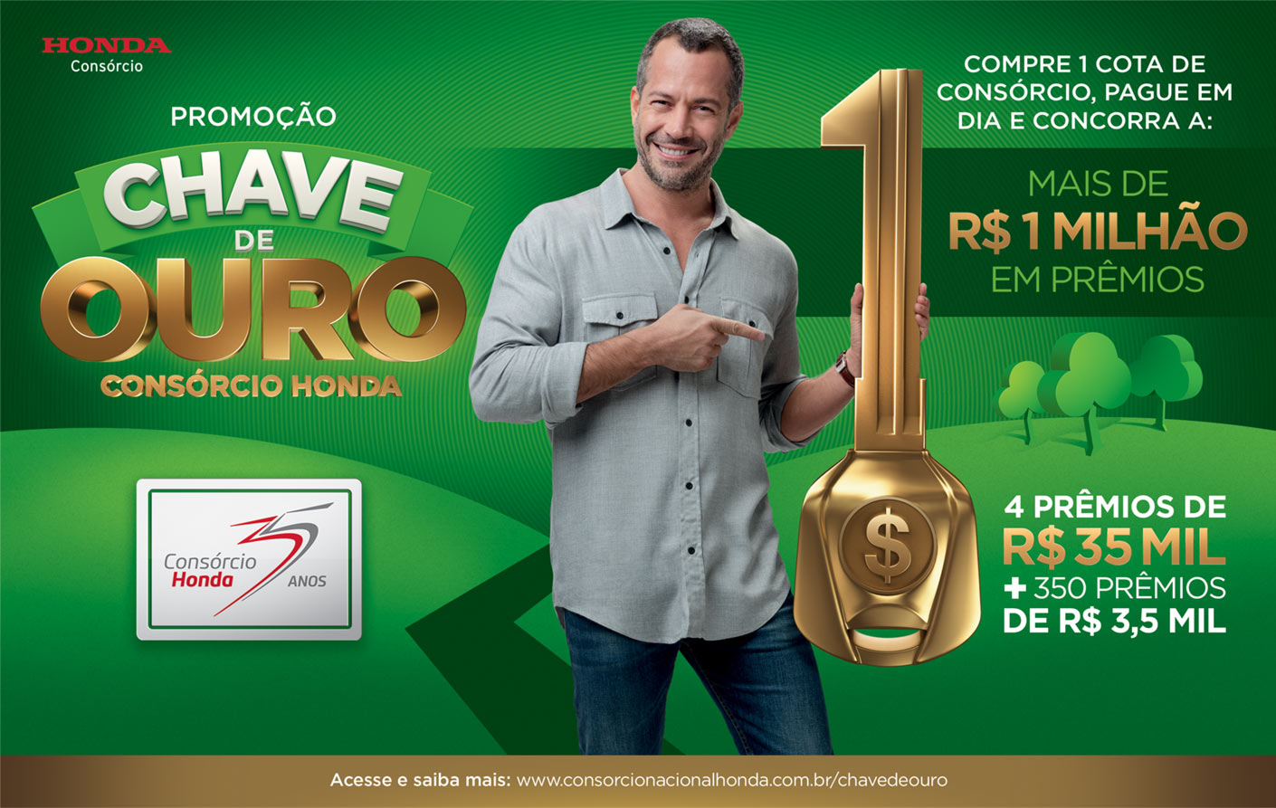 Promoção Consórcio Honda, key visual
