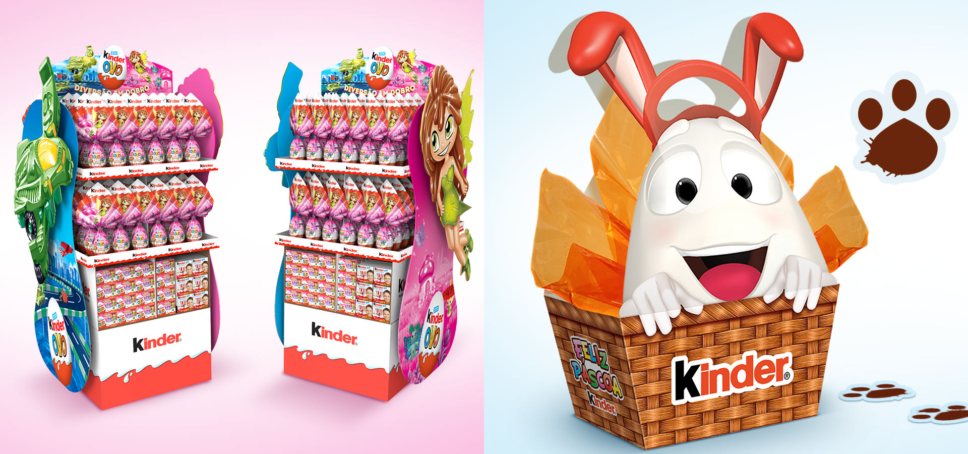 Kinder Ovo Ponto de Venda, Ponta de Gôndola, Press Kit