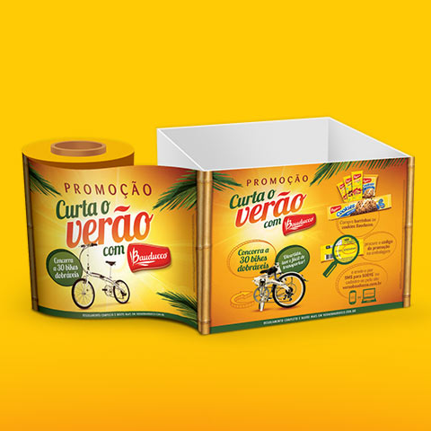 Bauducco, material ponto de venda, papel de forração