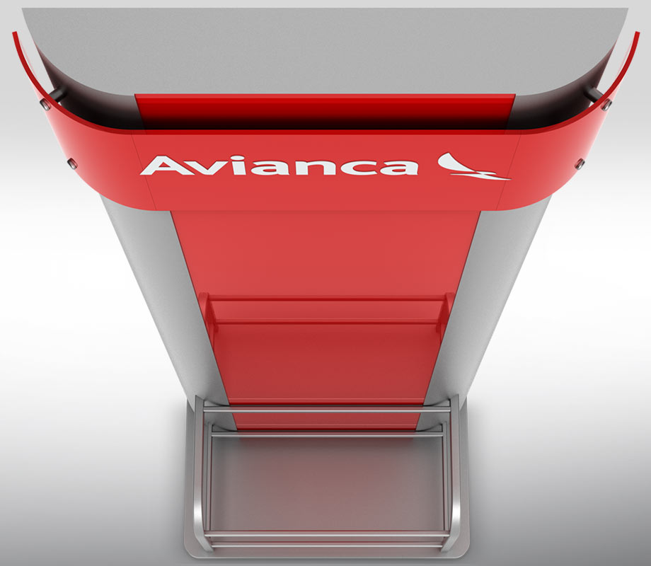 Avianca, sinalização, ponto de venda