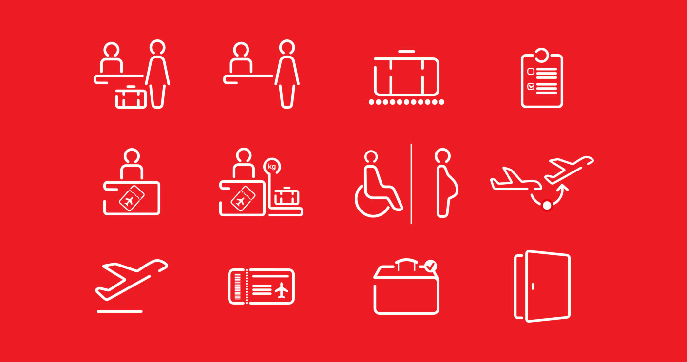 Avianca, sinalização, linguagem visual