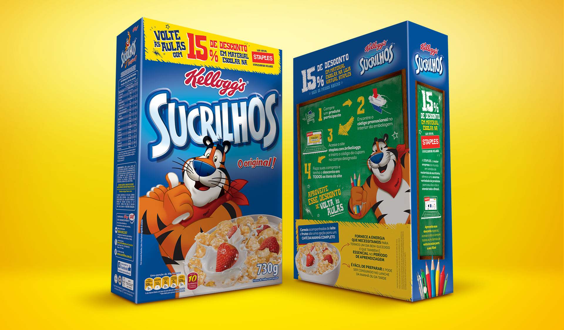 Embalagem Kellogg's volta às aulas