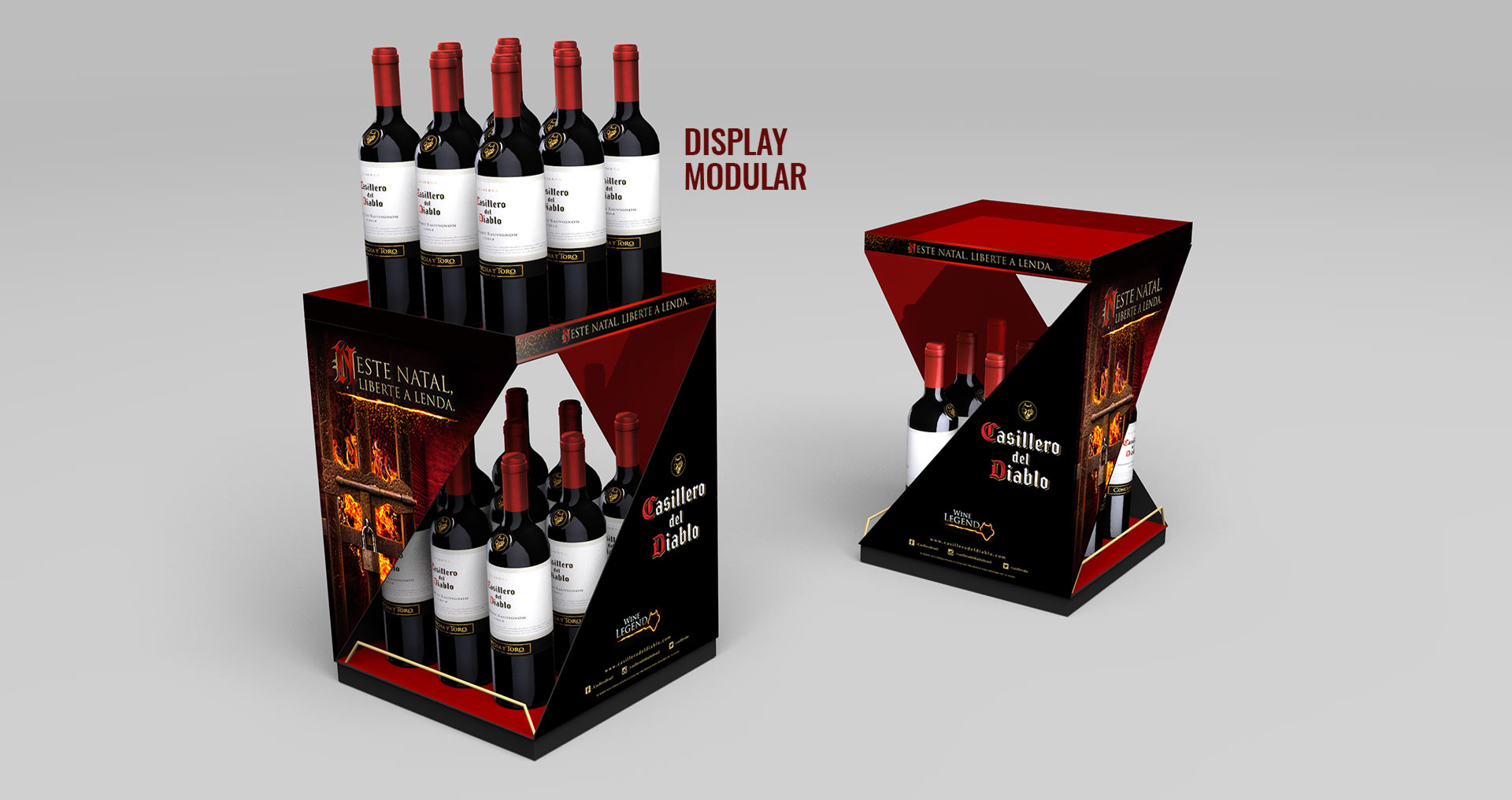 Casillero del Diablo, Vinícola Concha y Toro, display modular