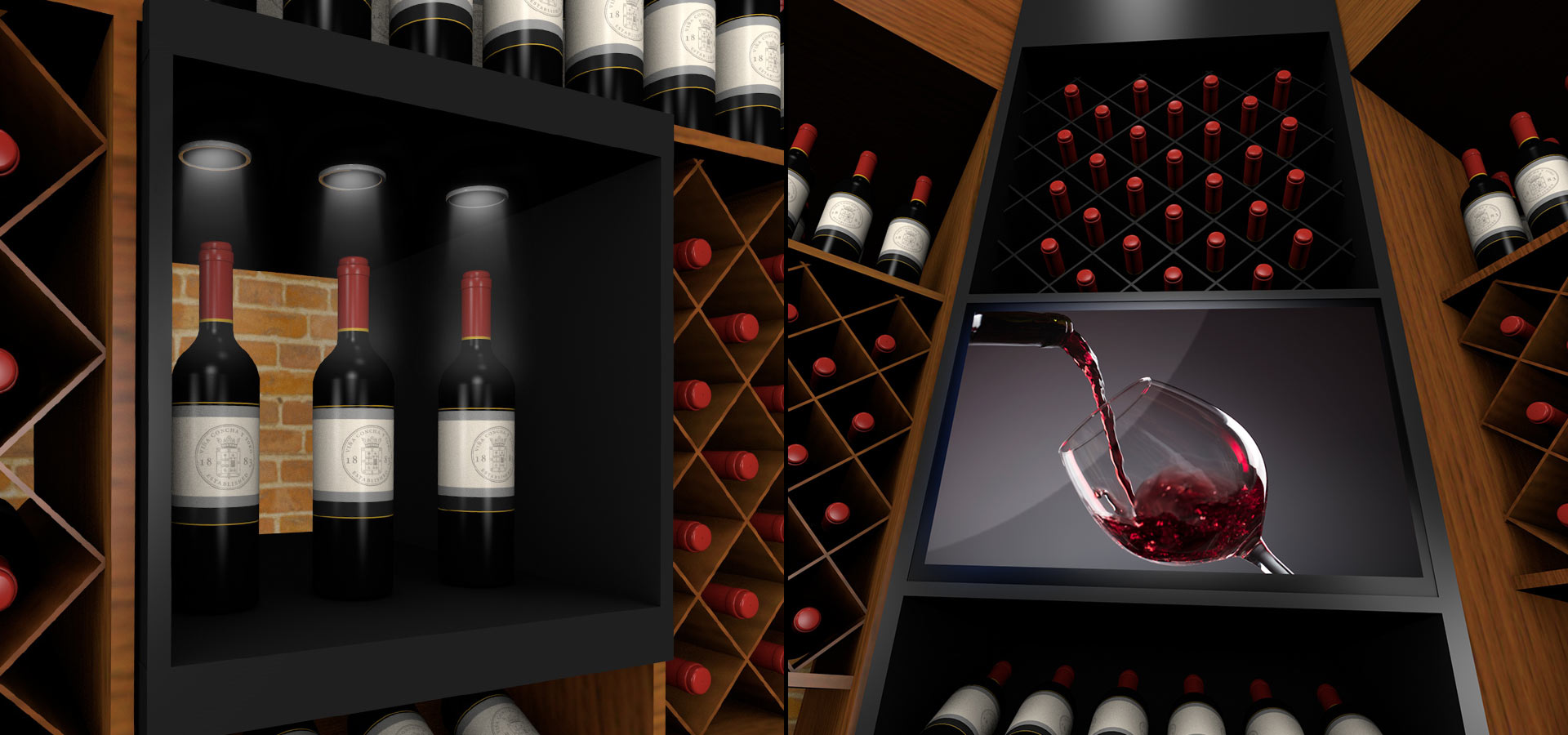 Vinícola Concha Y Toro, detalhes expositor, detalhes gôndola