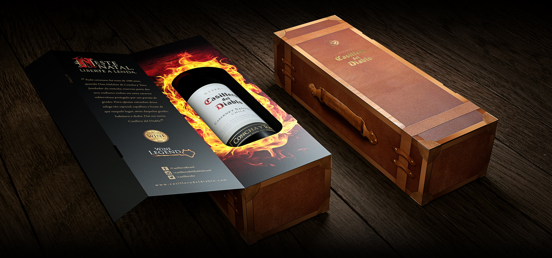 Casillero del Diablo, embalagem especial maleta