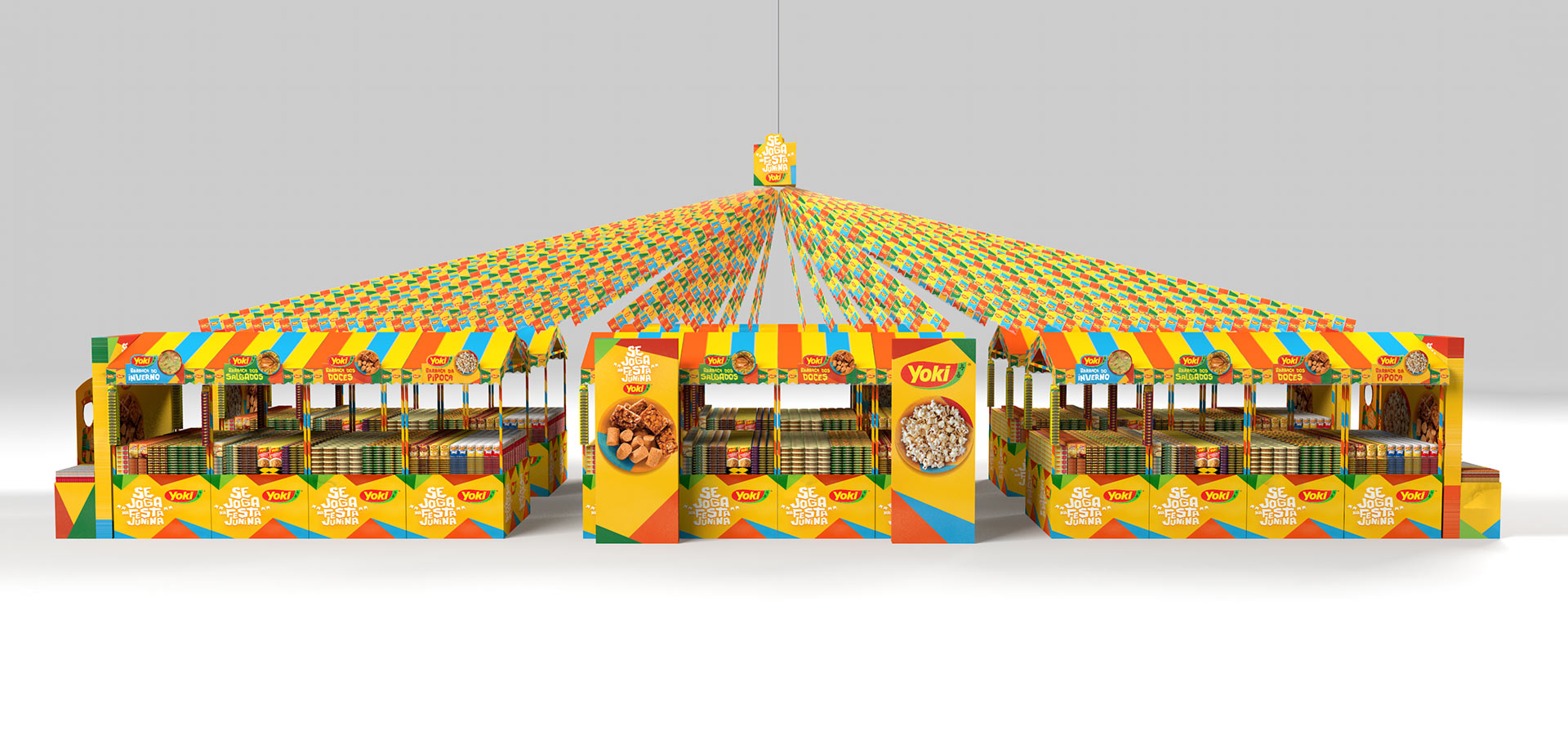 Yoki, promoção festa junina, Ilha central