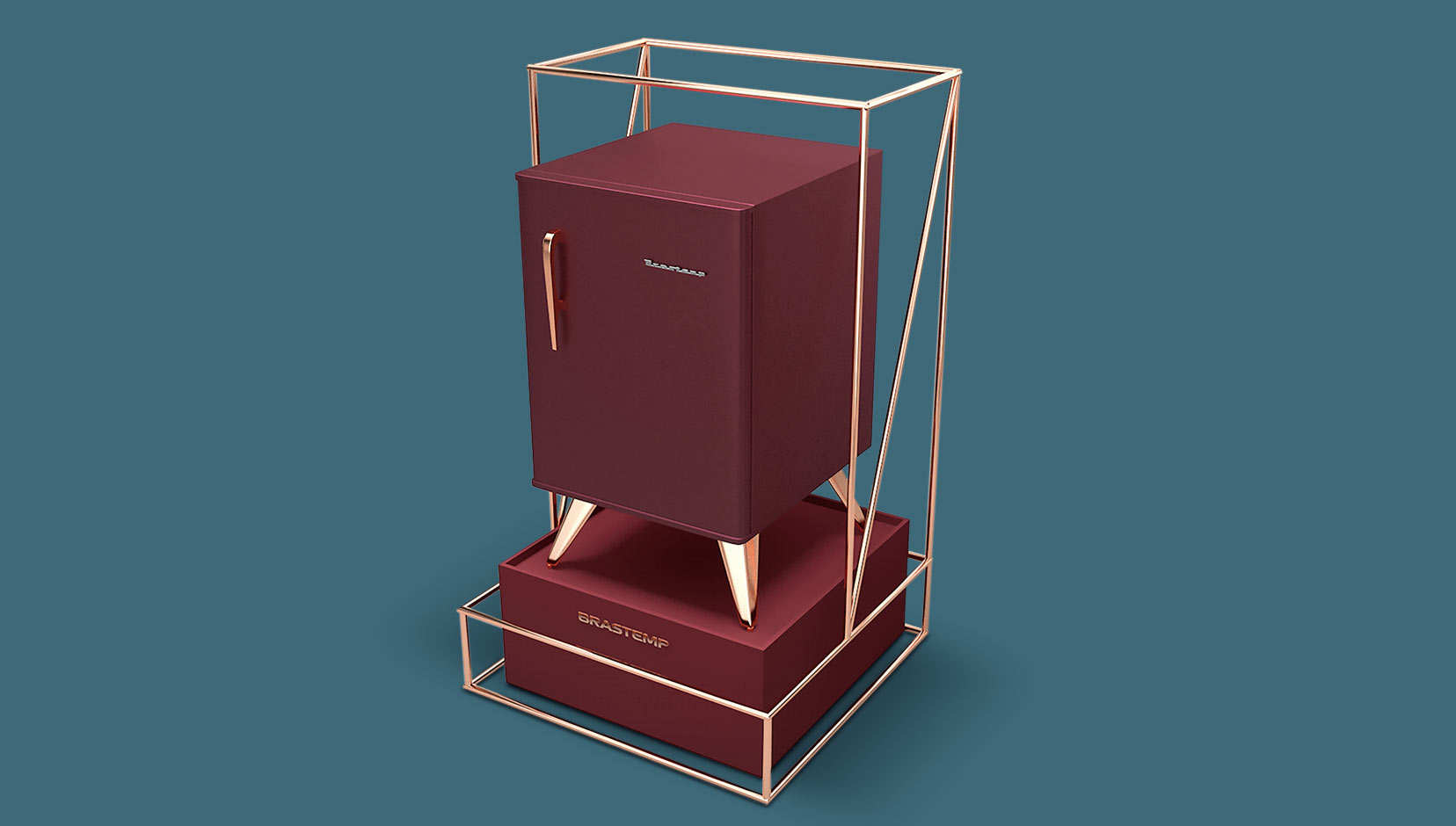 Refrigerador Brastemp Retrô novas cores vitrine especial