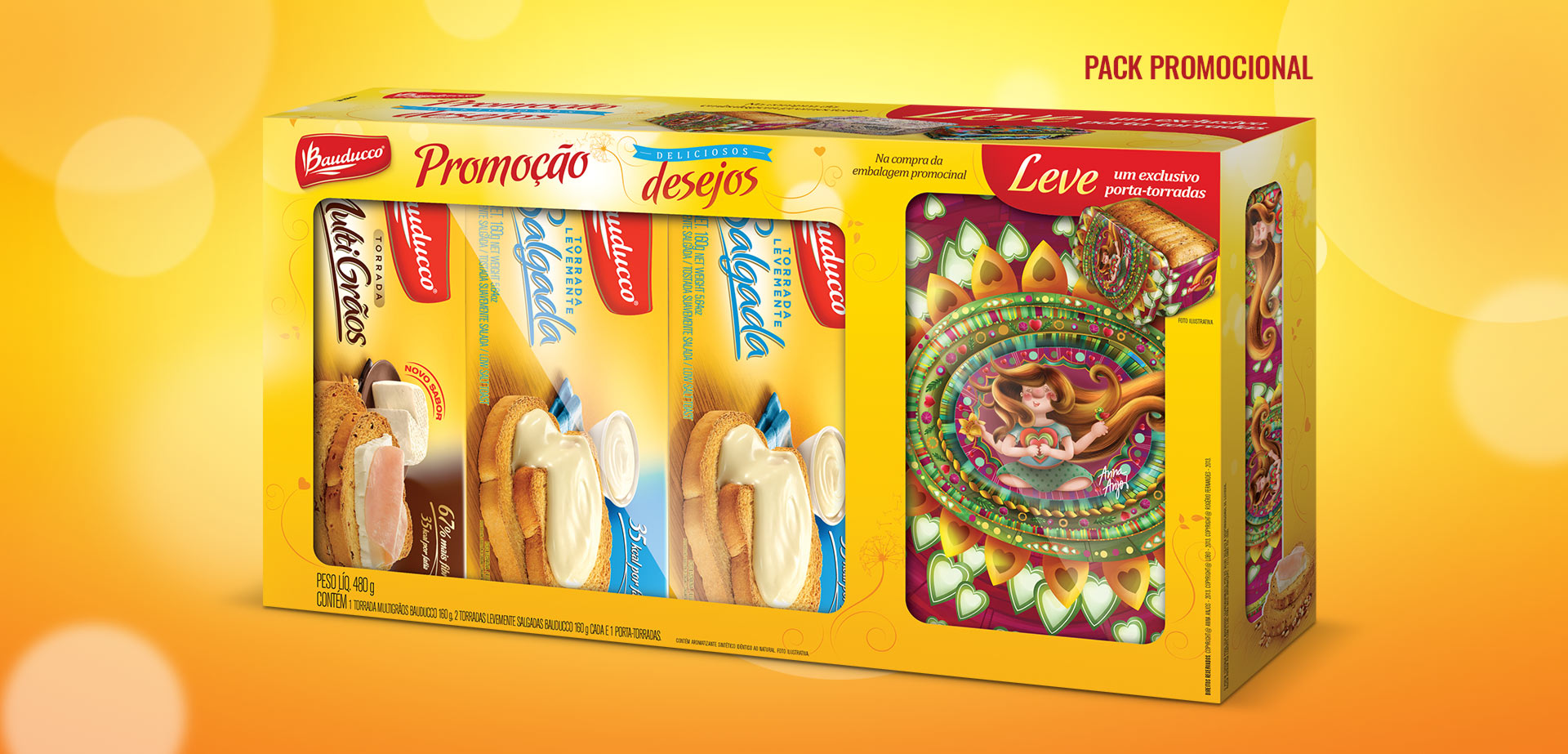 Promoção Bauducco, pack promocional